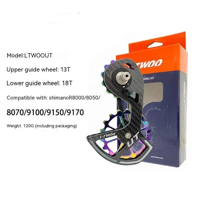 LTWOO 105 rear derailleur jockey wheel replacement set with 13T and 18T pulleys for Shimano R7000.