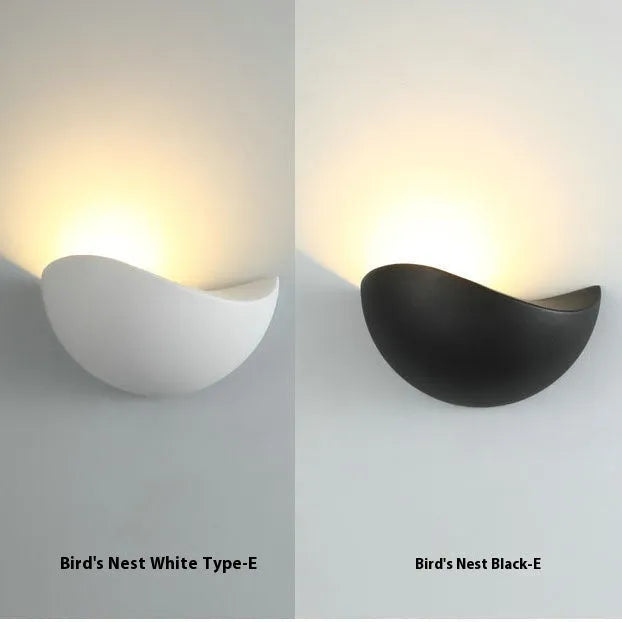 Black and white courtyard LED lamp with aluminium alloy shell and IP65 waterproof rating for outdoor and bedroom use
