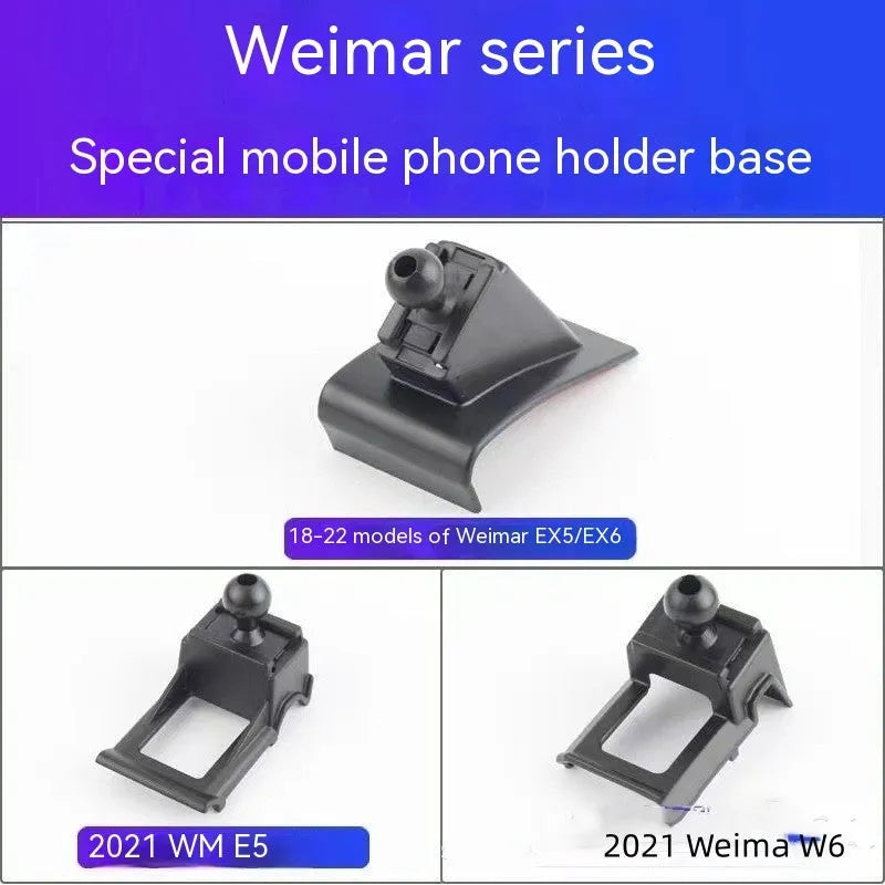 GOODWAY car mobile phone bracket with 360-degree rotation mounted on vehicle dashboard