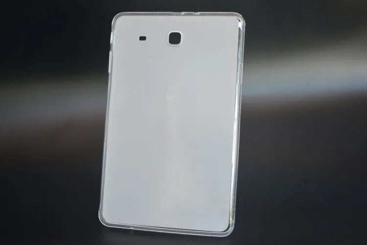 Clear white ultra-thin silicone and TPU protective case for a tablet