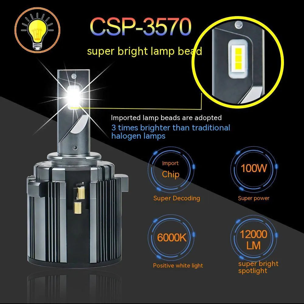 Golf 7 dedicated LED low beam headlight bulb with aviation aluminium housing