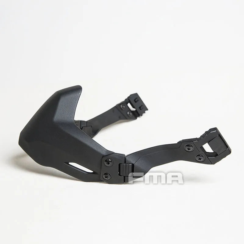 Semi-sealed folding mask for tactical helmet in black free size unisex design