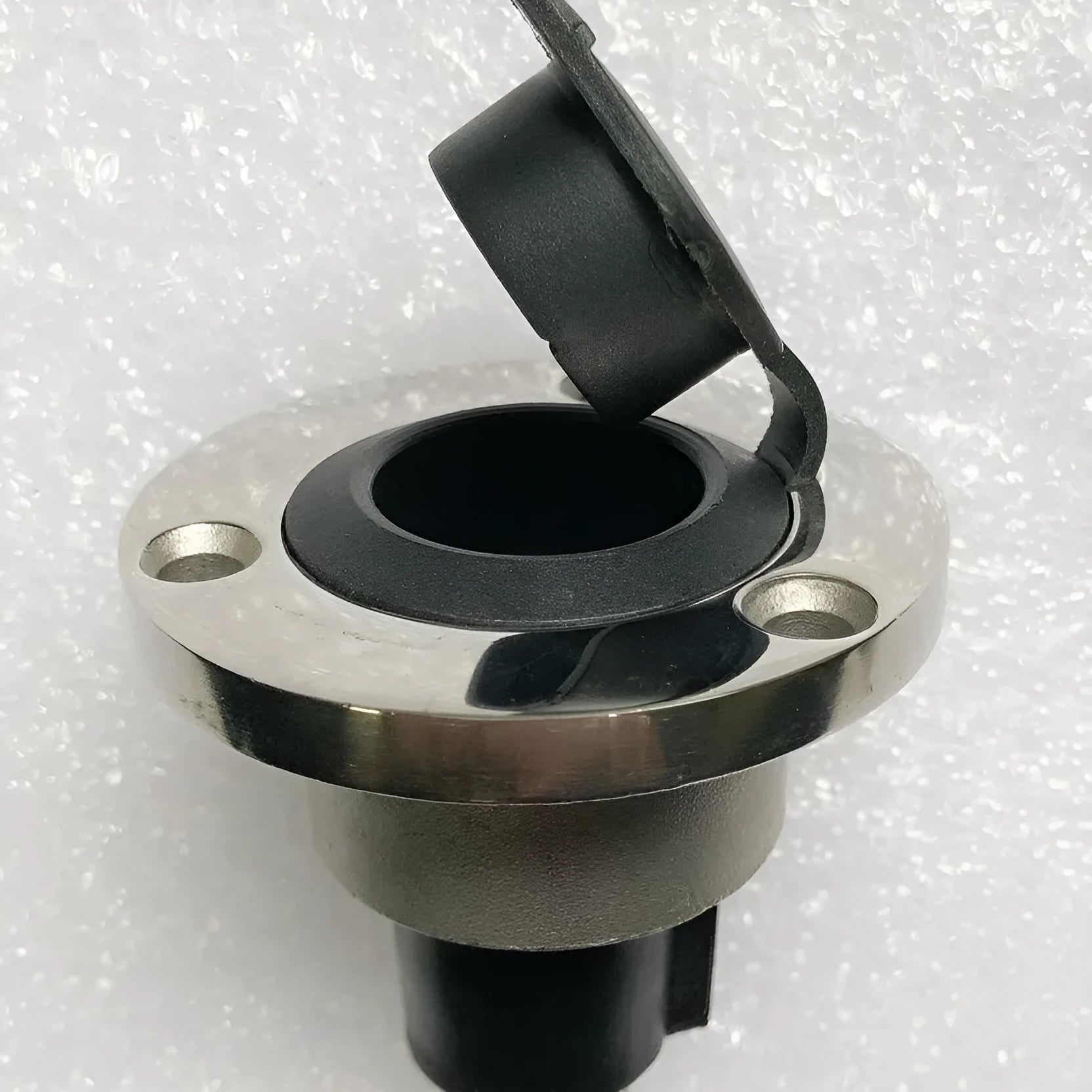Yacht anchor light ring lamp socket with stainless steel pole and ABS plastic base