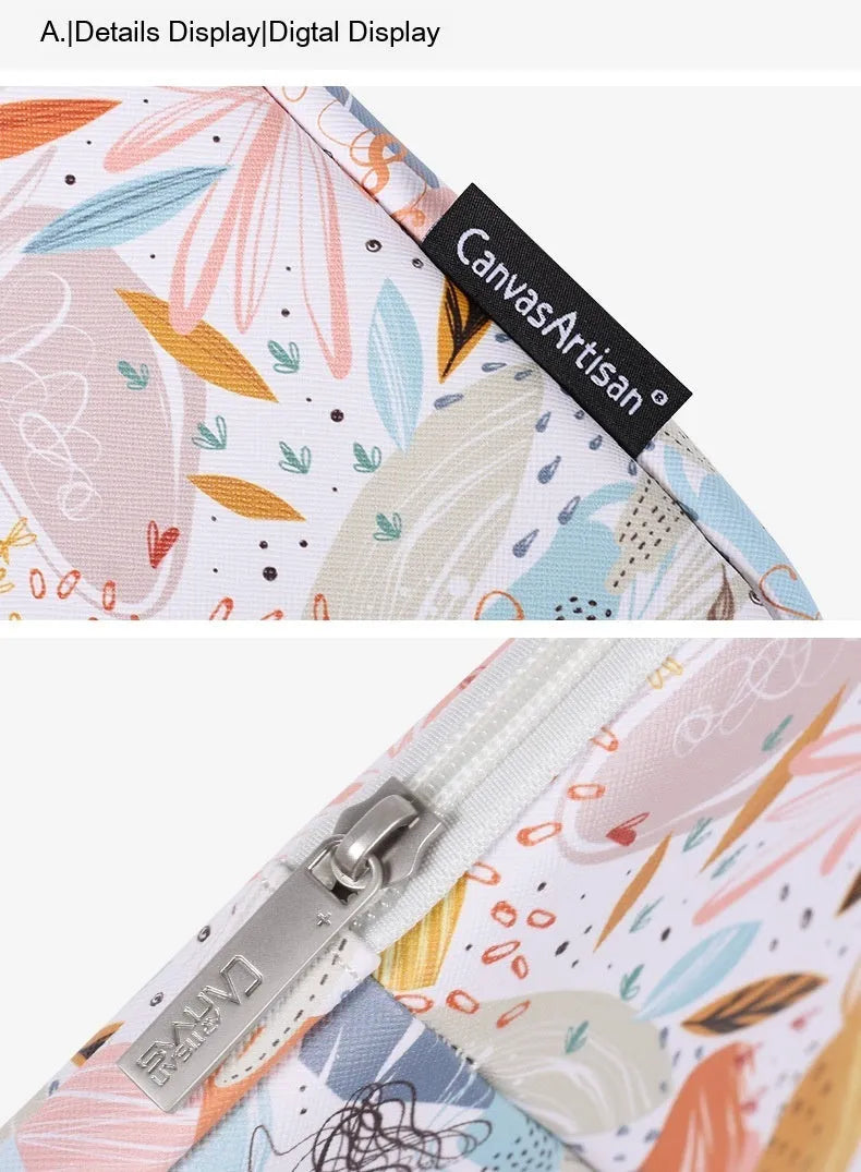 White PU leather laptop inner bag showing waterproof protective sleeve for 14 inch computers
