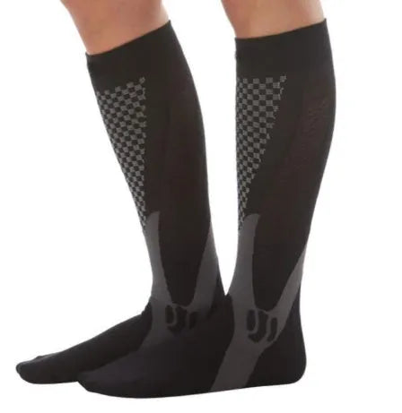Graduated compression socks for athletic activities and travel in multiple colour options
