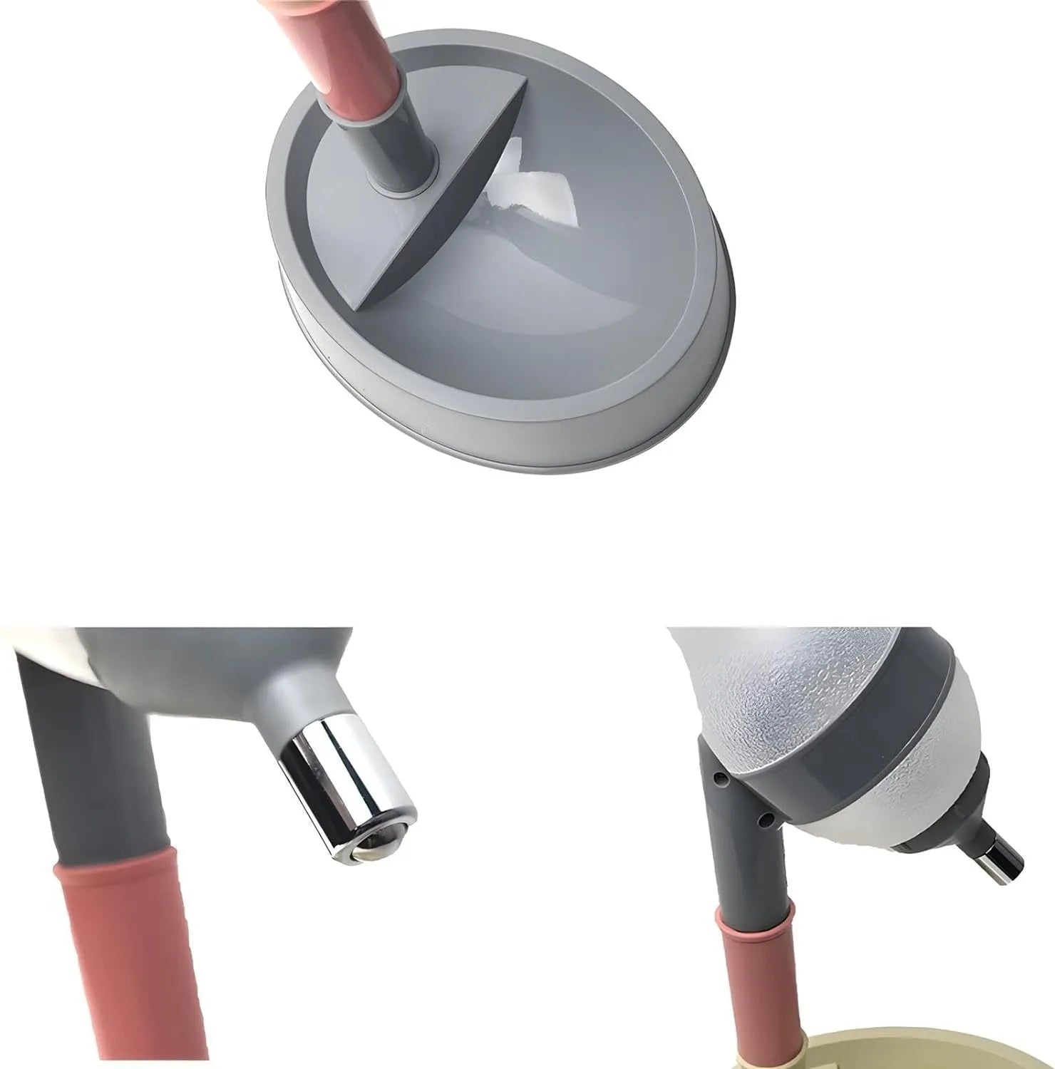 Green adjustable standing water dispenser for pets with detachable pole and weighted base.