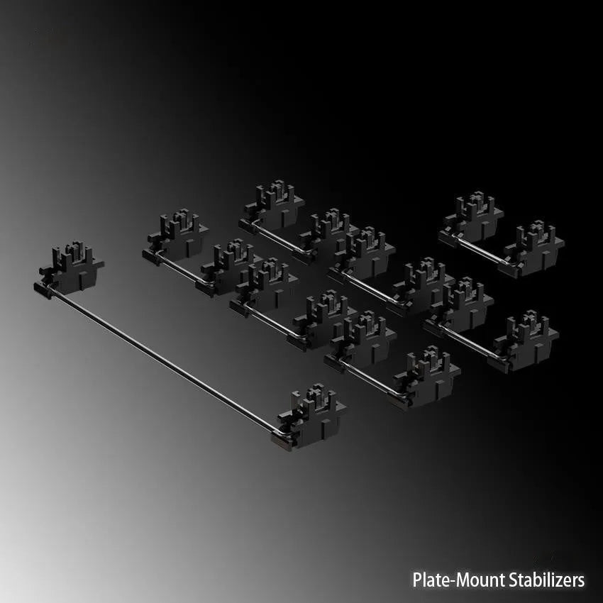 Keyboard Shaft mechanical keyboard space bar stabiliser accessories kit with 4.3-inch wire in black or milky white.