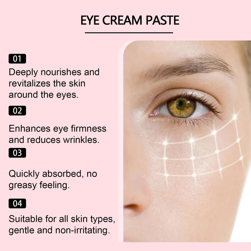 10ml eye and neck cream in 9.5x6cm packet with hyaluronic acid and polypeptides