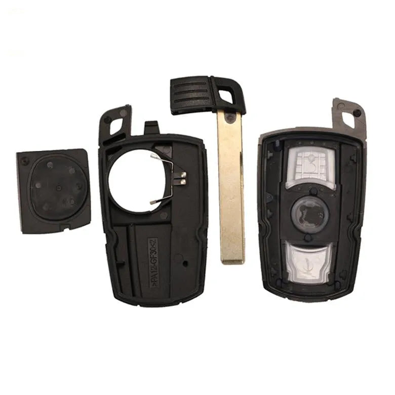 CAS3 semi-intelligent remote control car key for BMW HU92 with metal copper and plastic body