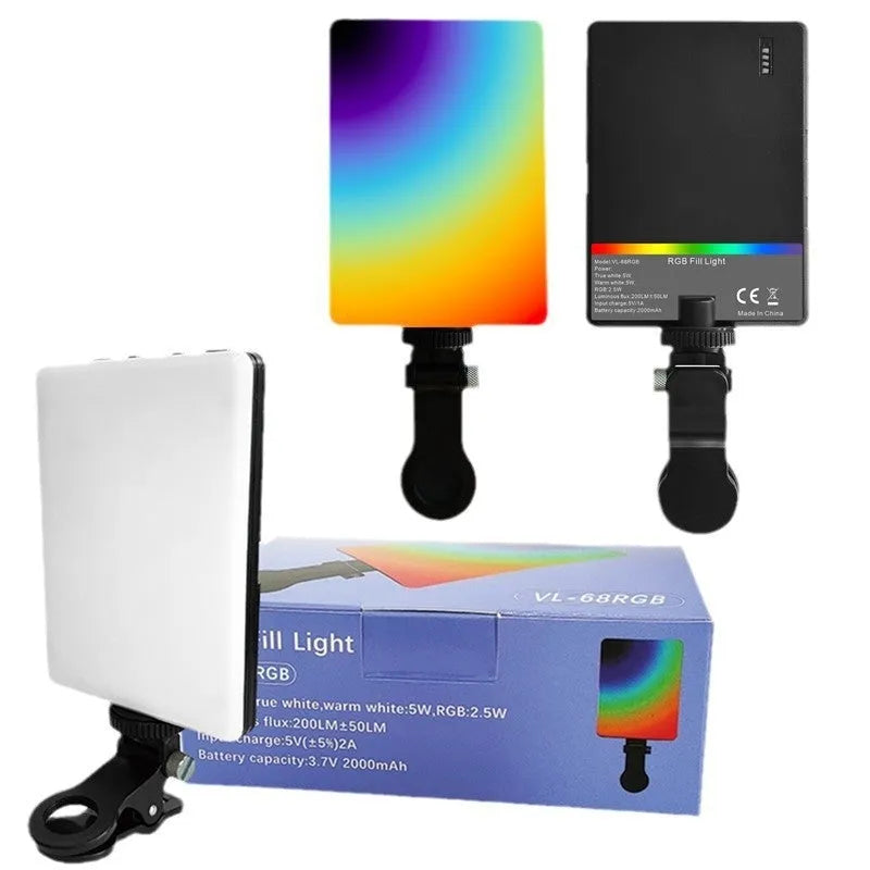 VL-60BI and VL-68BI LED pocket fill light clip for mobile phone photography