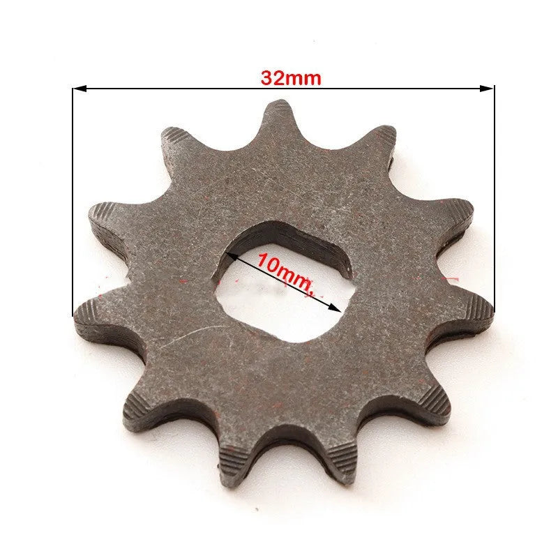 Motorcycle cast iron 11-tooth gear for 25hT8F chain reduction motor system