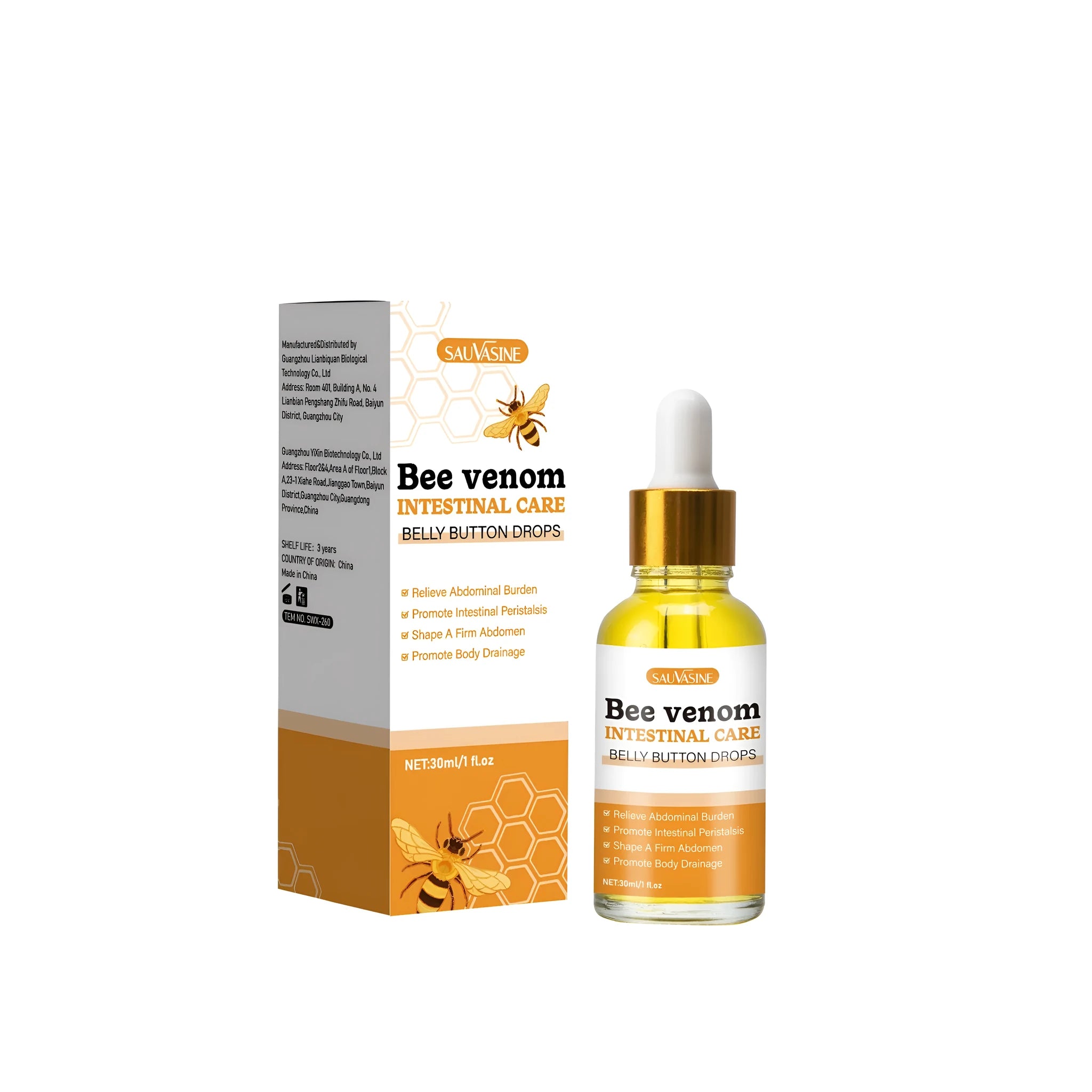 Bee Gentle 30ml facial essence bottle for cleansing and smoothing skin care
