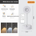 Geometric wireless rechargeable wall lamp in black or white with remote control