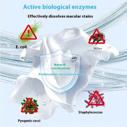 Bottle of Biological Enzyme Bubble Powder active oxygen laundry detergent