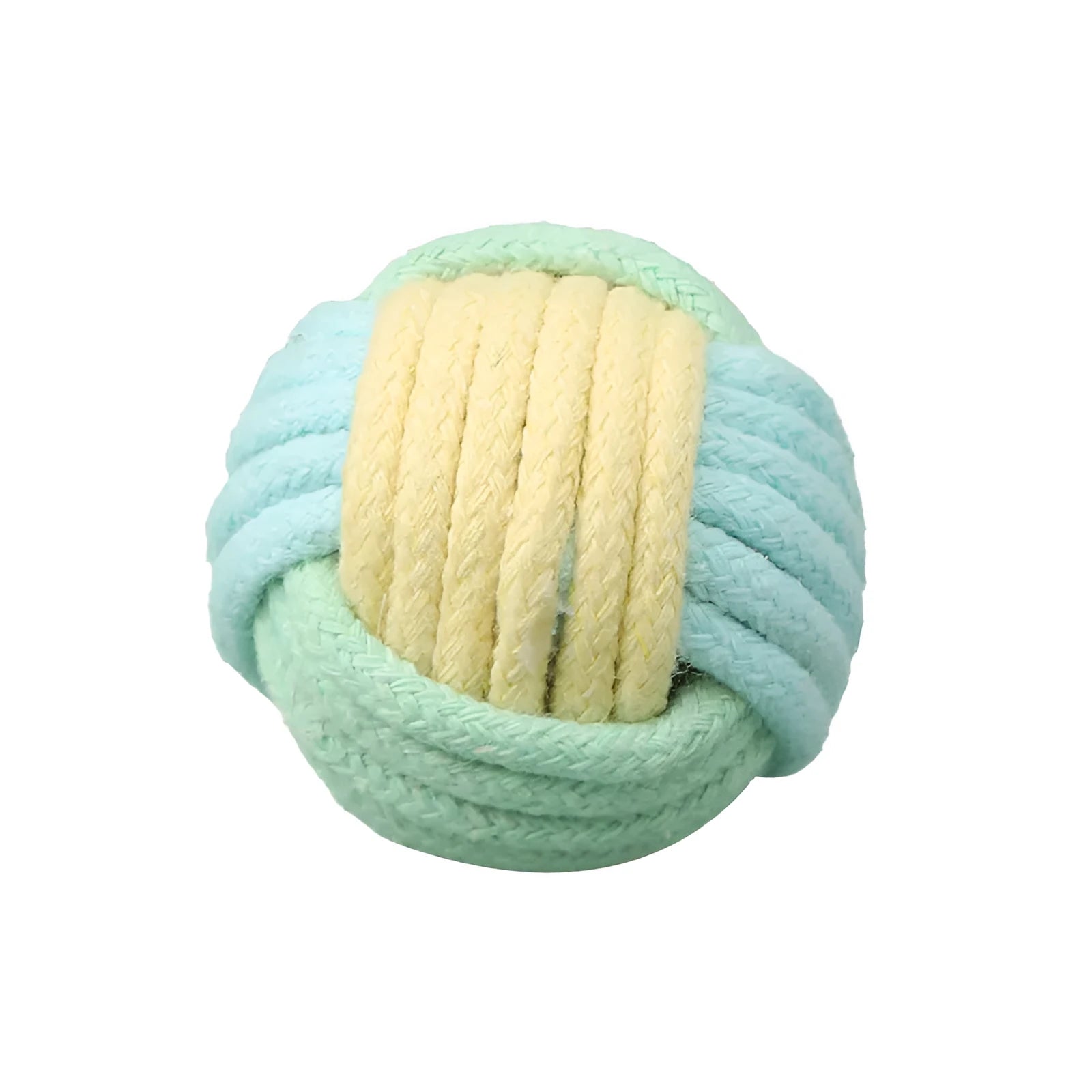 Handmade plush cotton catnip ball pet toy in three colour options