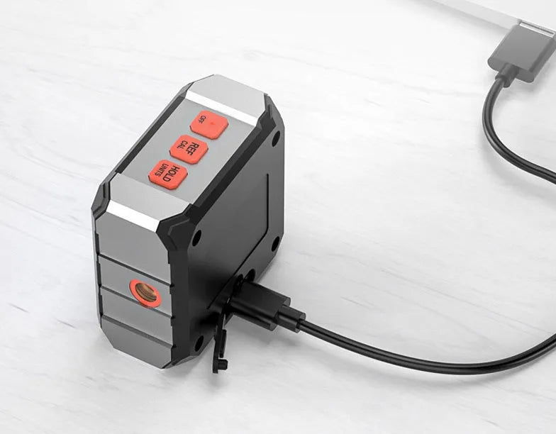Digital laser infrared inclinometer ruler with backlit display and alloy casing