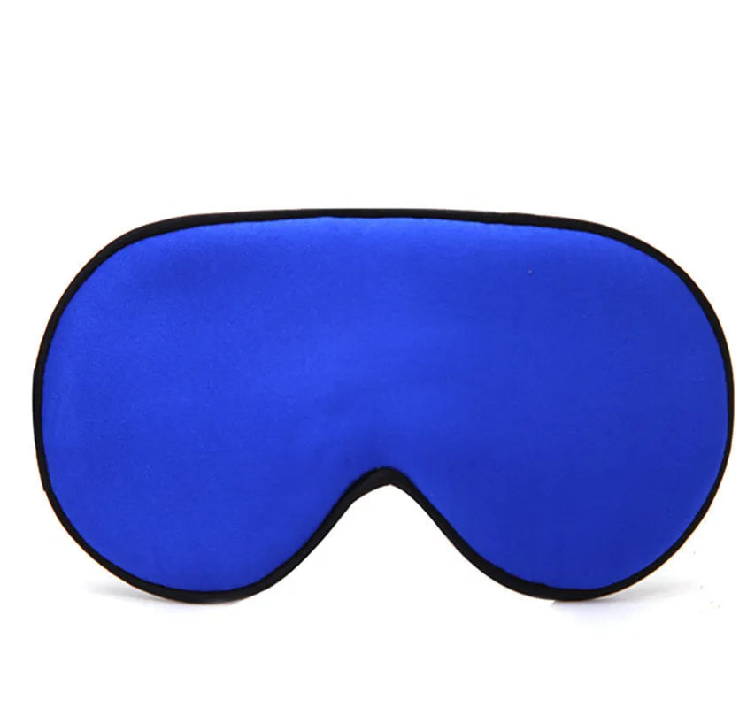 Double-sided mulberry silk eye mask in a choice of 22 colours, showing embroidered print.