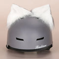 Ski helmet decoration with colourful cartoon character design in soft plush fabric
