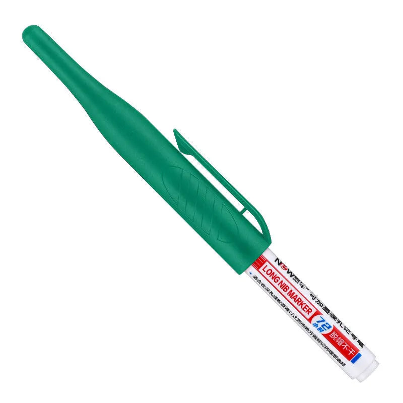 Oil-based quick-drying woodworking marker pen in four colour options showing 15.2 cm length