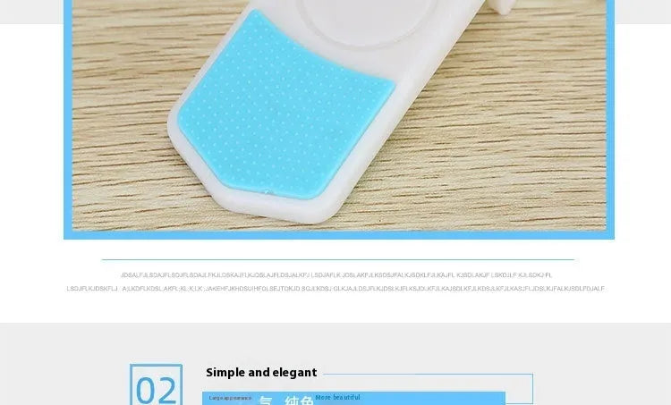 White ABS plastic corner drawer child safety lock with adhesive tape, pack of 5