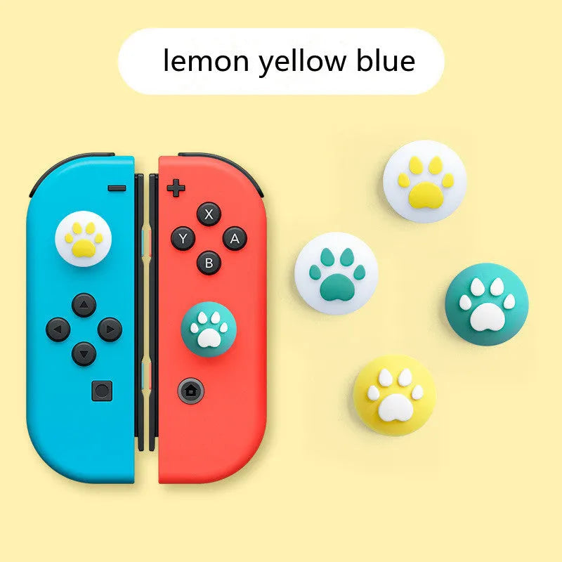 Four silicone rocker caps for Nintendo Switch Lite Joycon controllers with cat claw texture