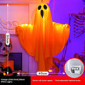 Halloween ghost light decoration with luminous white cloth design and 4.5V button battery operation