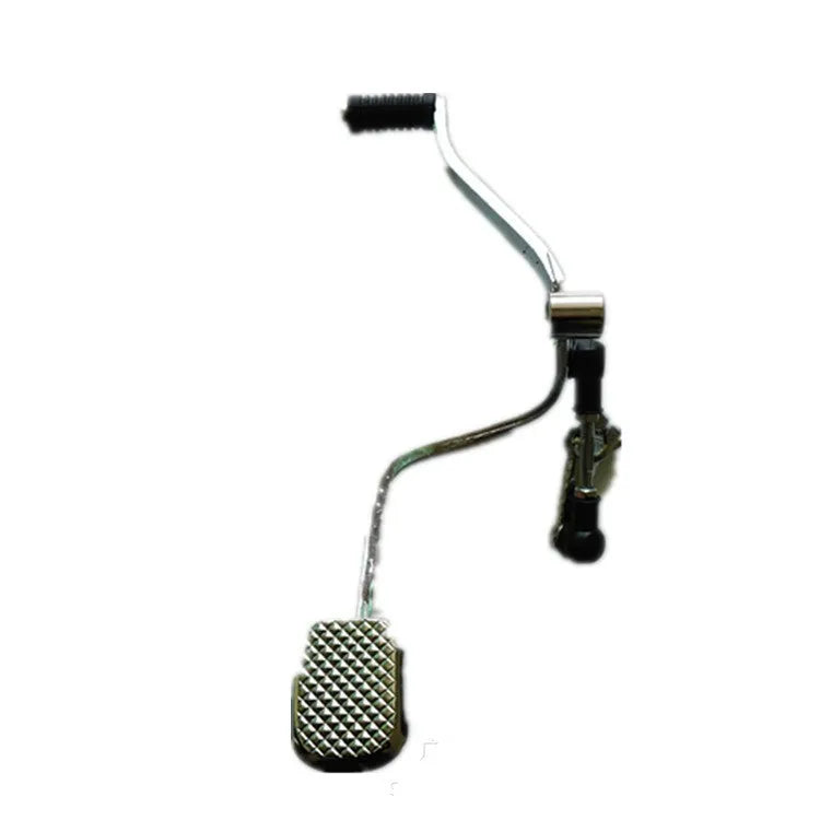 300mm GS125 motorcycle gear lever showing coarse and fine teeth on front and rear steps