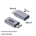 USB AM male to Micro-B female adapter for old hard drives and mobile phones.