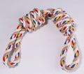 Pet bite rope dog chew toy made from cotton rope, 60 cm length, on light background