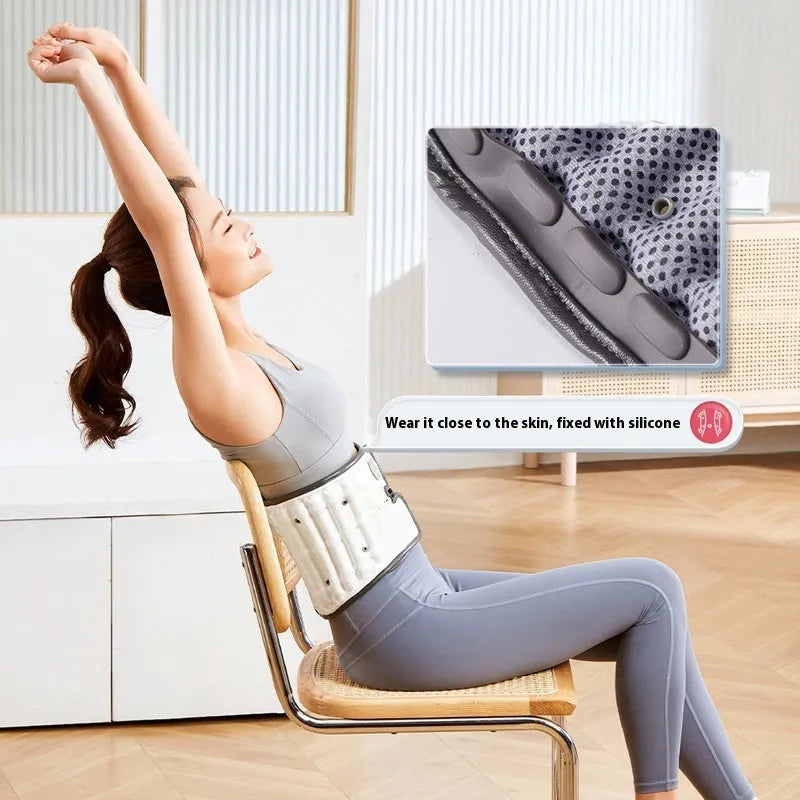 Automatic inflation lumbar waist support belt in size S or M for back pain correction.