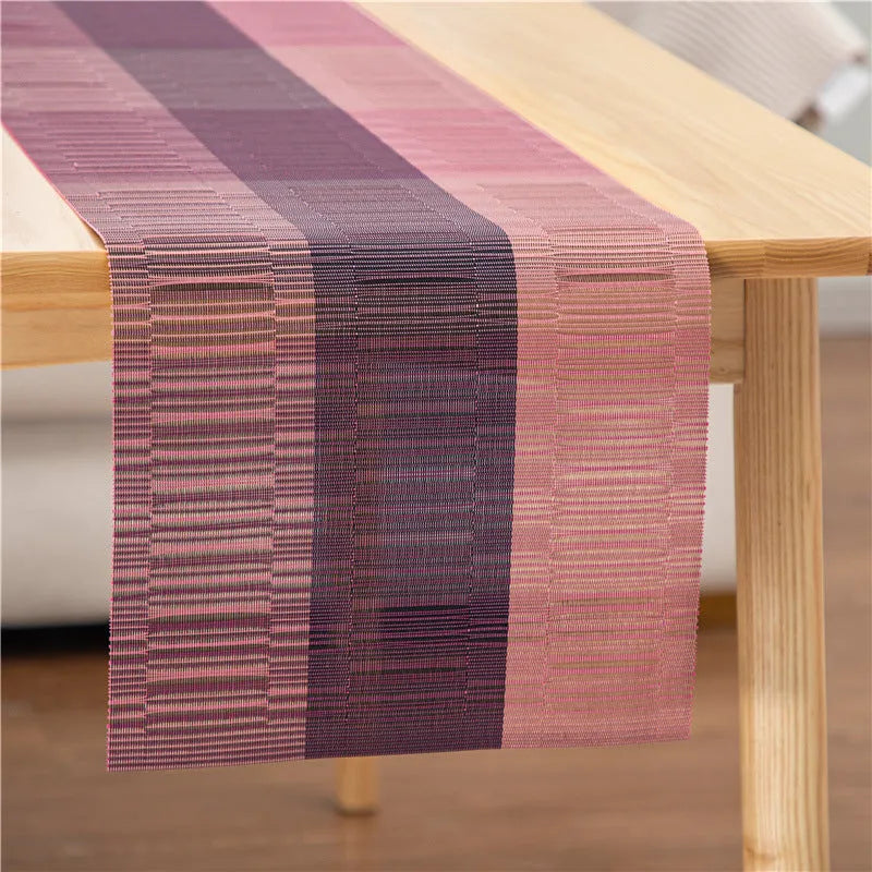 PVC non-slip kitchen sink mat in gradient bamboo colour showing dish drying surface