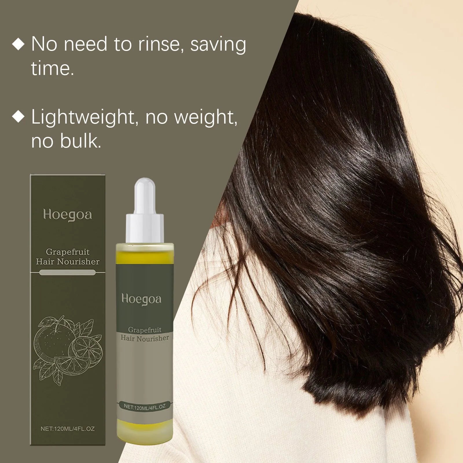 120ml grapefruit and ginger hair conditioner bottle with vitamin E and rosemary formula