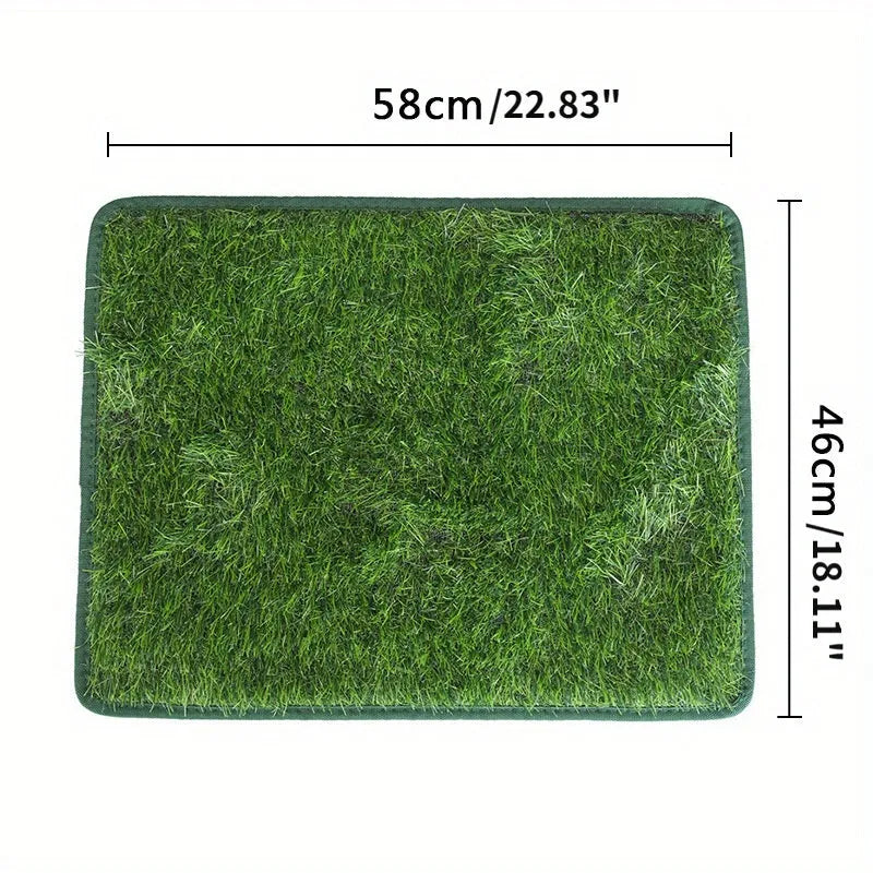 Artificial grass dog toilet mat for indoor pet training in three size options
