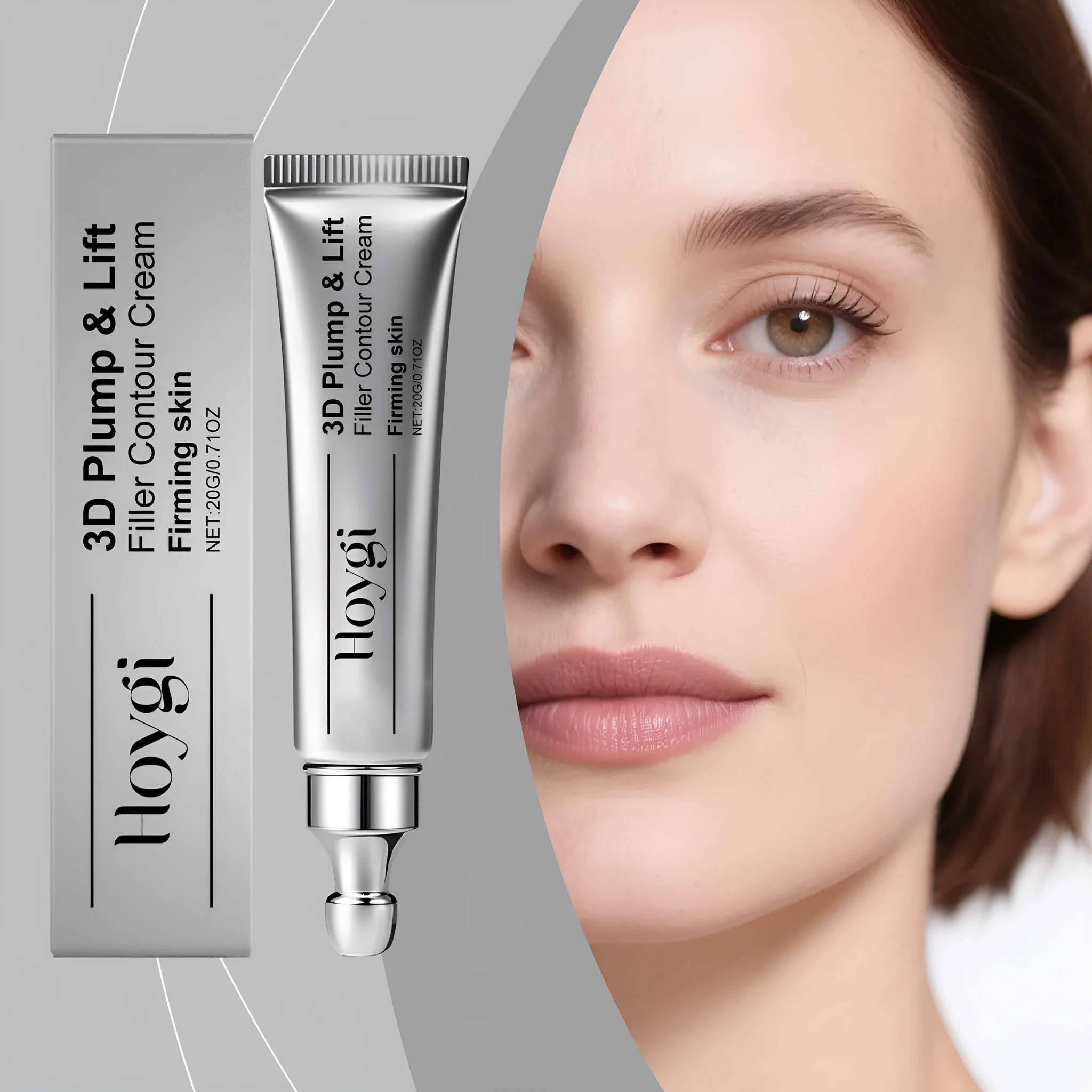 20g tube of moisturising eye cream with ceramide EOS and tripeptide copper-1 ingredients