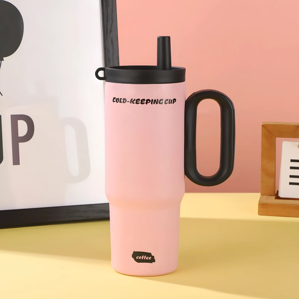 7 litre portable ice bucket cup with handle and straw in five colour options