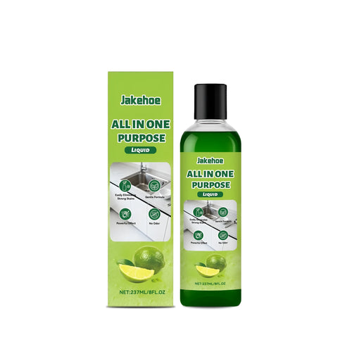 237ml All In One Purpose Liquid cleaning solution bottle with lemon extract for household cleaning