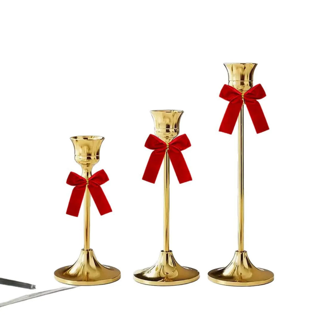 Handmade velvet Christmas tree bow decoration in red with tie attachment