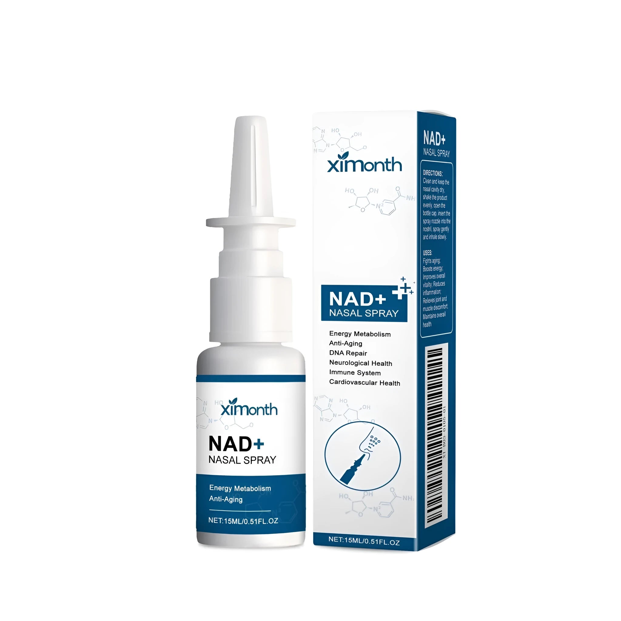 15ml herbal nasal spray bottle with calendula and mint natural formula