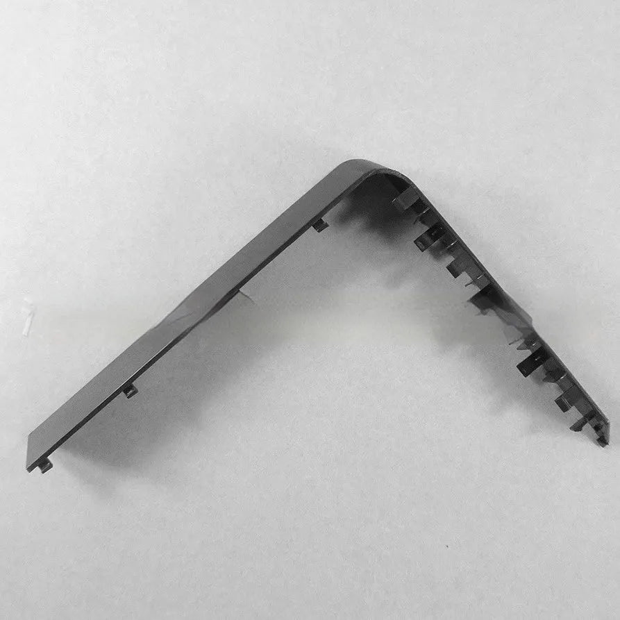 Black and white plastic hard drive baffle plate for computer case internal drive bay organisation
