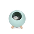 Cat house atmosphere table lamp with ABS shade, battery powered, 130x130x143mm, pink colour option