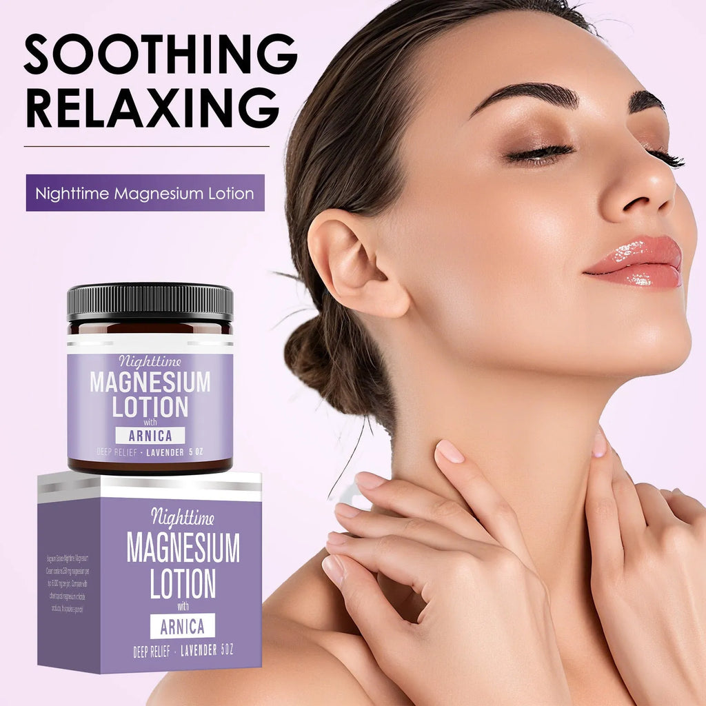 Magnesium body butter cream jar 150ml with natural extracts
