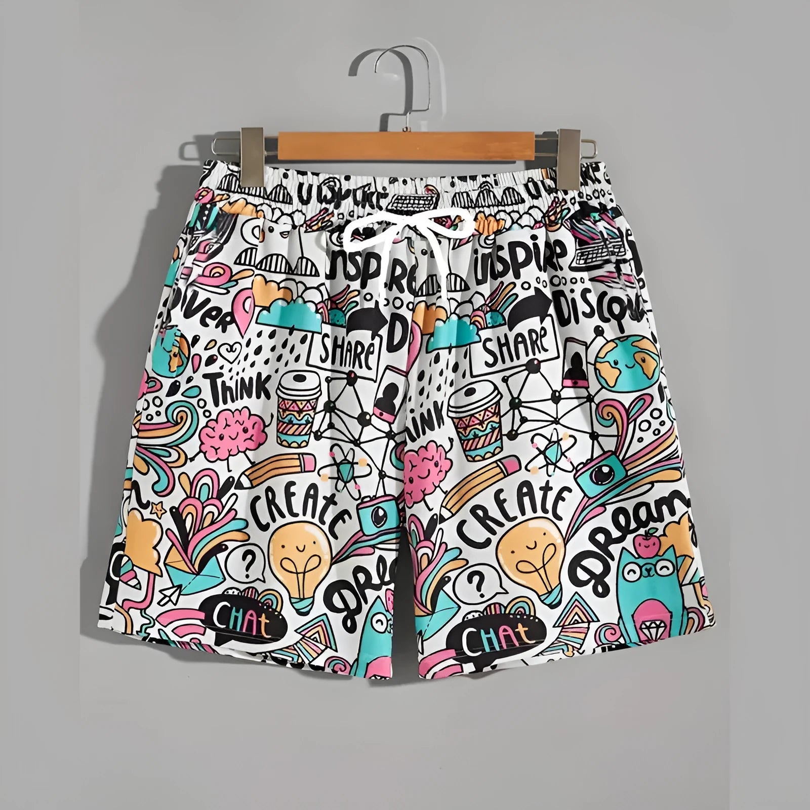 Men's loose-fit polyester beach pants in multiple colours available in sizes from XS to 5XL