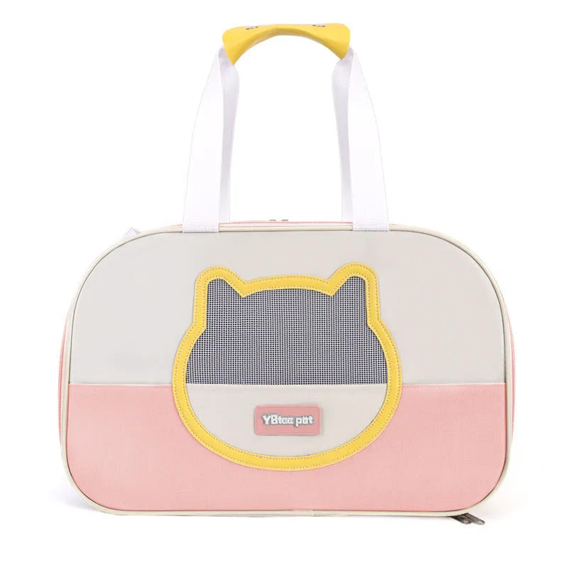 Outdoor portable foldable cat school bag in Oxford cloth with multiple colour options