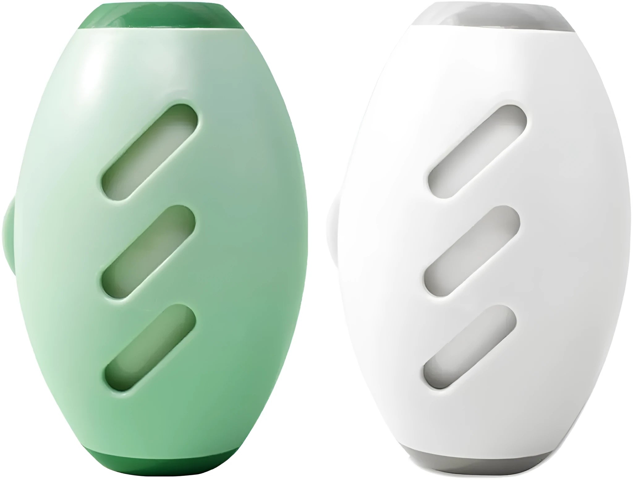 Washable reusable gel lint roller ball in green and white colours for pet hair removal