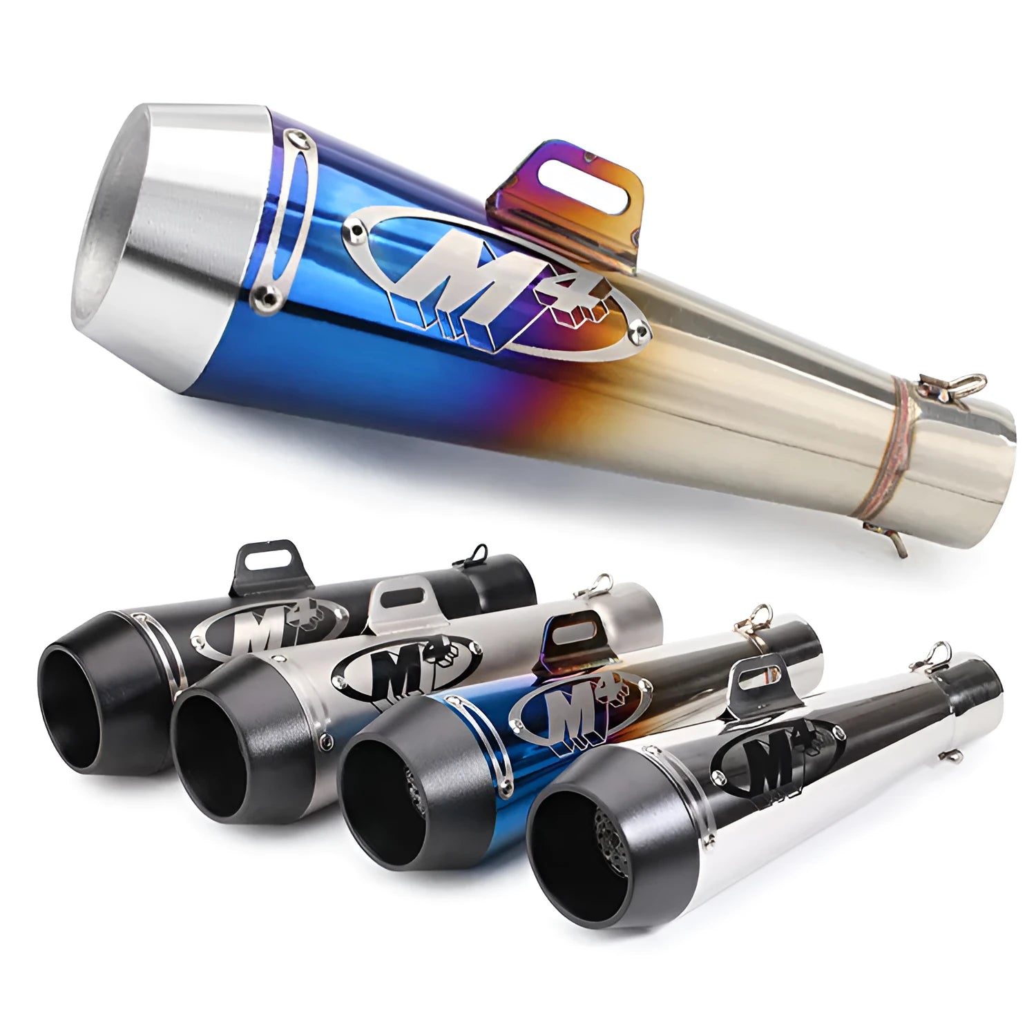 Universal M4 motorcycle exhaust pipe for large displacement bike modification