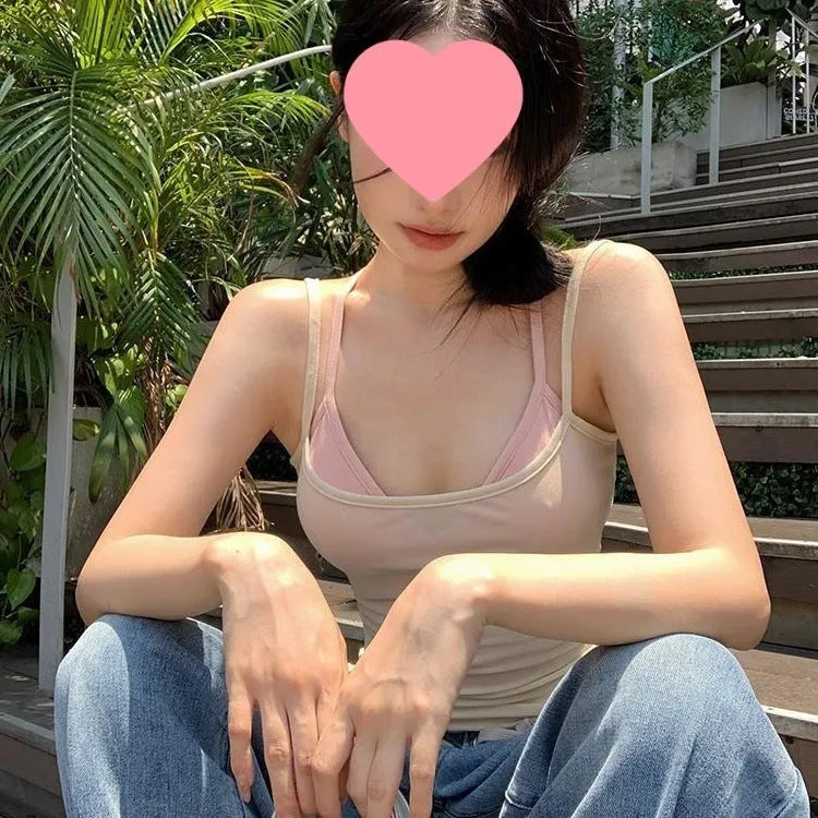 Short see-through sleeveless polyester top outerwear in black bikini colour with open-back design