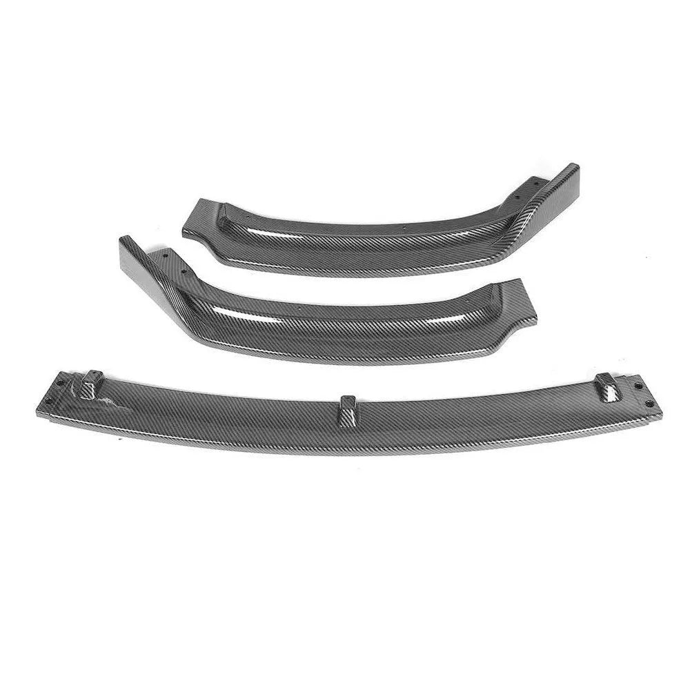 Black front bumper lip spoiler for BMW 3 Series F30 F35 models