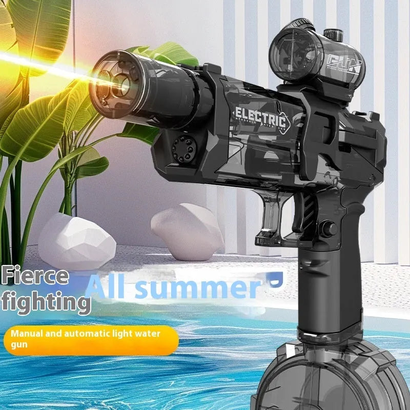 Fire Rat AC223 rechargeable electric water pistol with cool light in black or blue