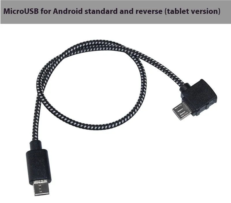 15cm Type C data cable with metal connector, nylon and PVC build, for remote control mobile phone tablet connection
