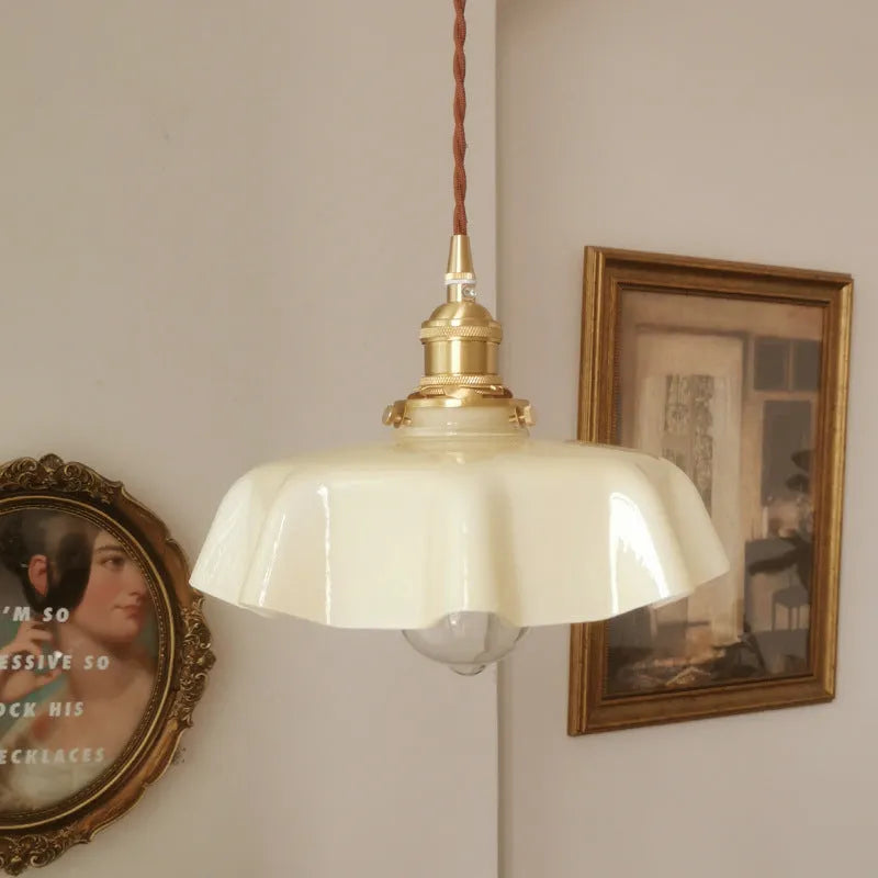 Medieval brass flower bud French chandelier with adjustable height in light blue colour option